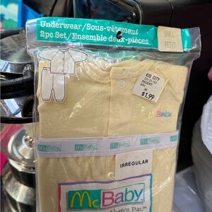 McDonald's McBaby Yellow Kids Underwear 2pc Set
